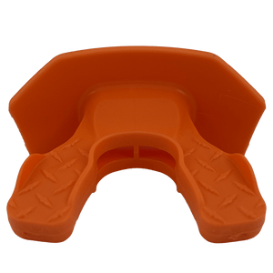 You Can't See Me Lip Guard Green Camo Orange Lip Guard-Damage Control Mouthguards