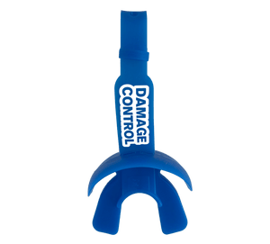 Blue Lip Guard with Permanent Strap-Damage Control Mouthguards