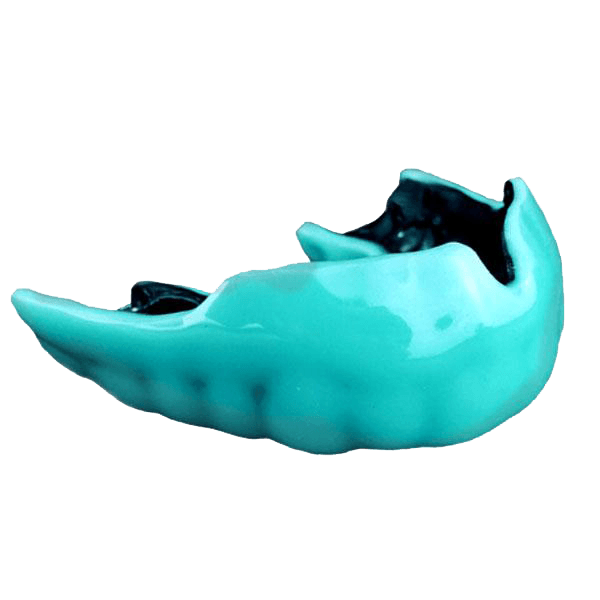 Turquoise mouth guard 