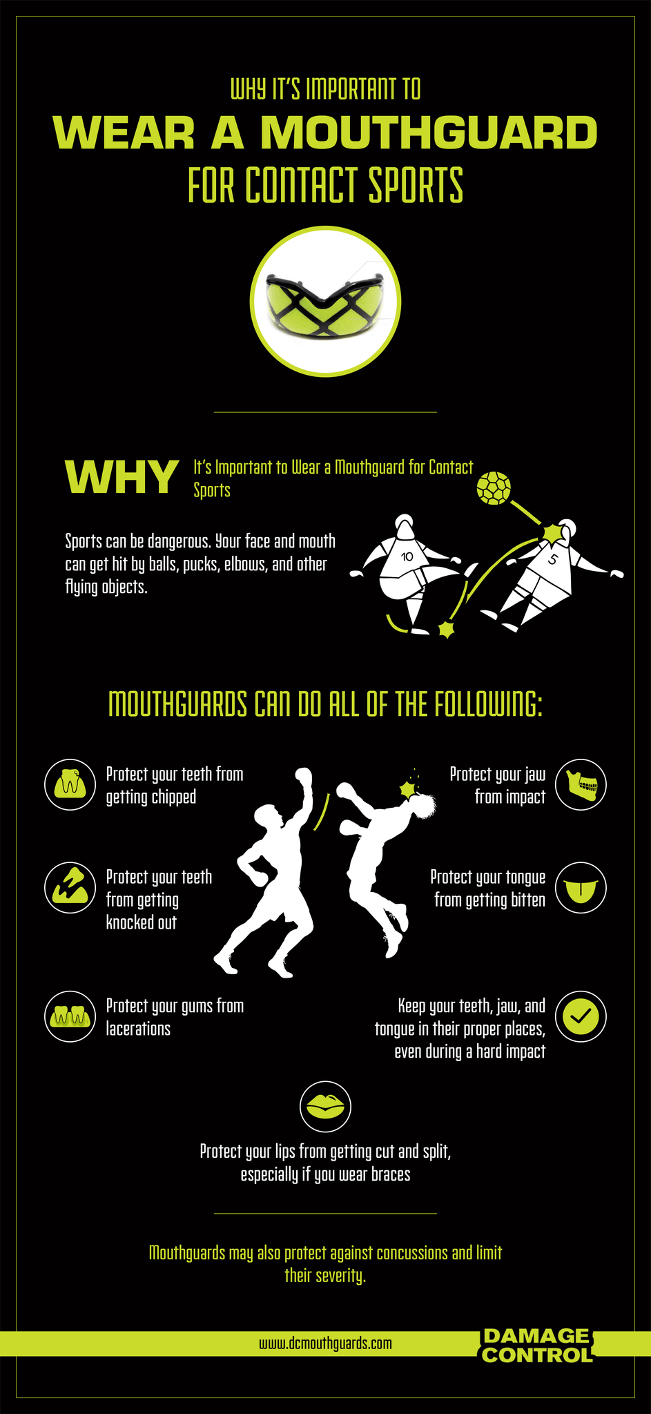 Importance of wearing a mouthguard infographic