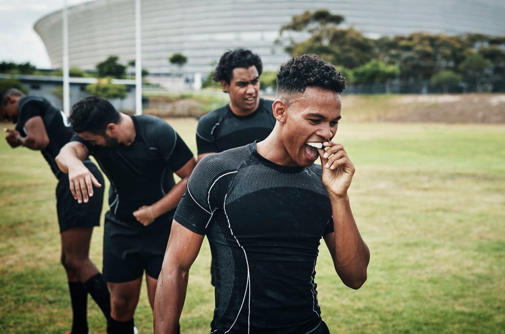 Soccer player mouthguard 