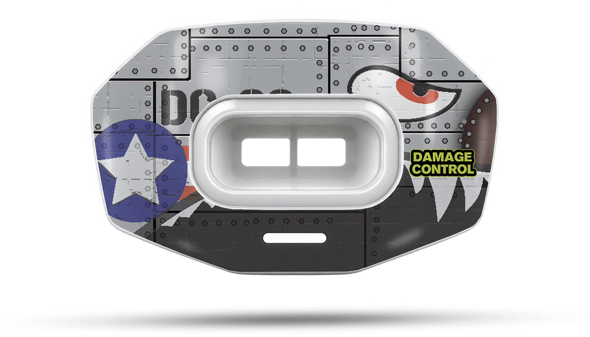 B-32 Bomber Football NS Lip Guard -Damage Control Mouthguards