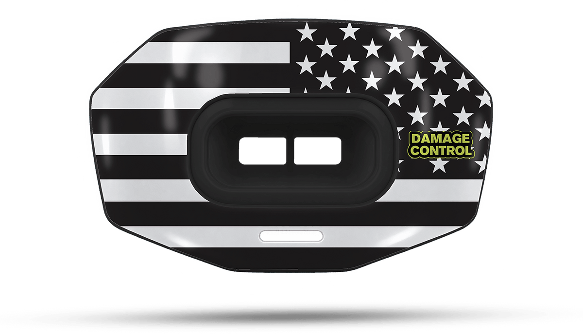 Battle Flag Football NS Lip Guard -Damage Control Mouthguards