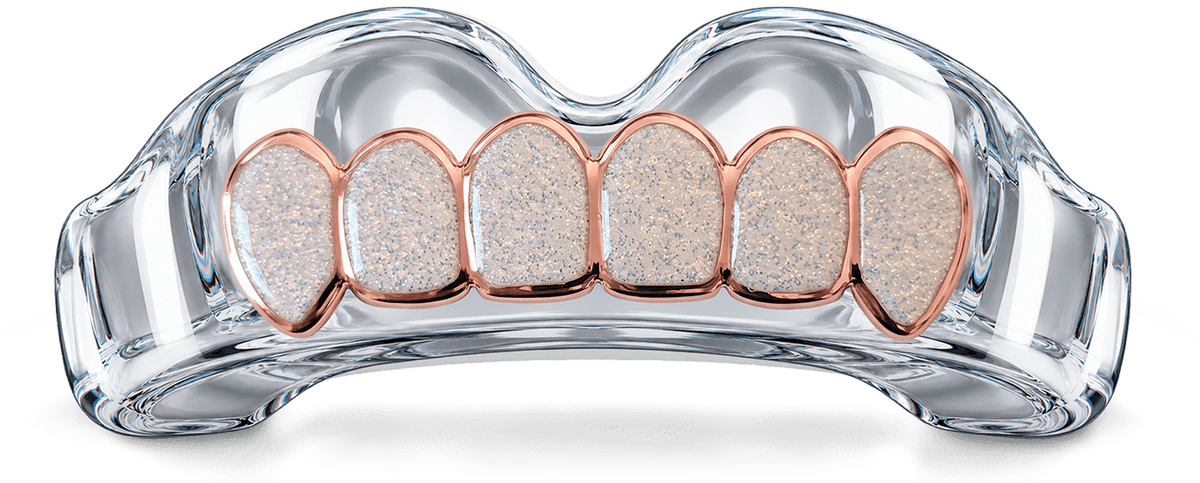 Rose Gold Diamond Grillz