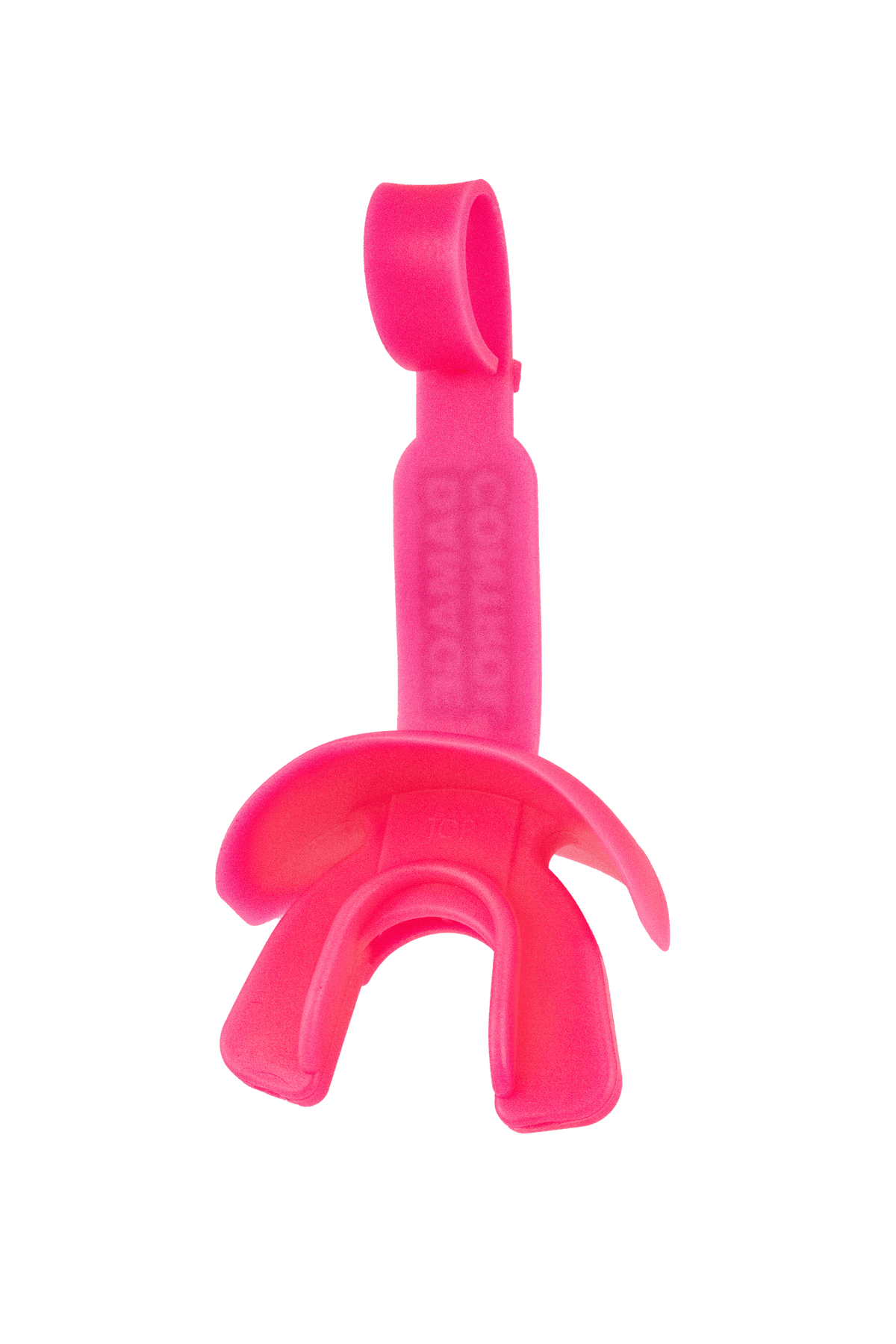 Hot Pink Lip Guard with Permanent Strap - Damage Control Mouthguards