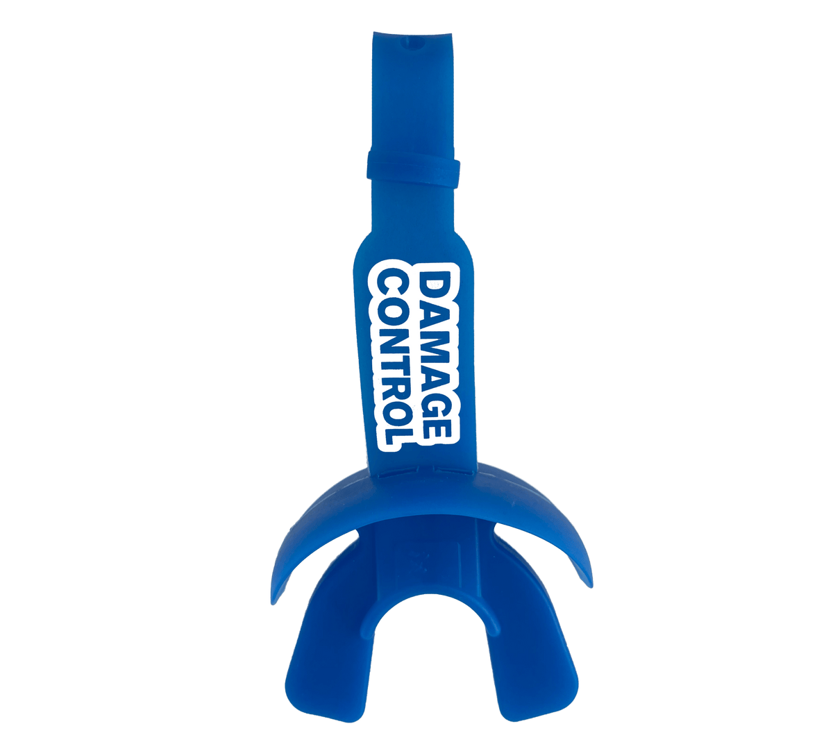 Blue Lip Guard with Permanent Strap-Damage Control Mouthguards
