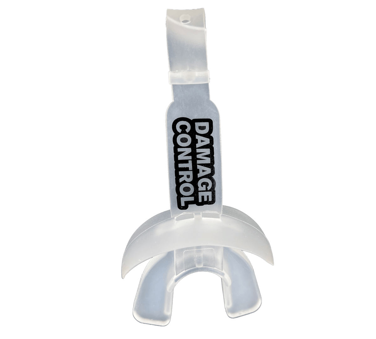 Clear Lip Guard with permanent Strap-Damage Control Mouthguards
