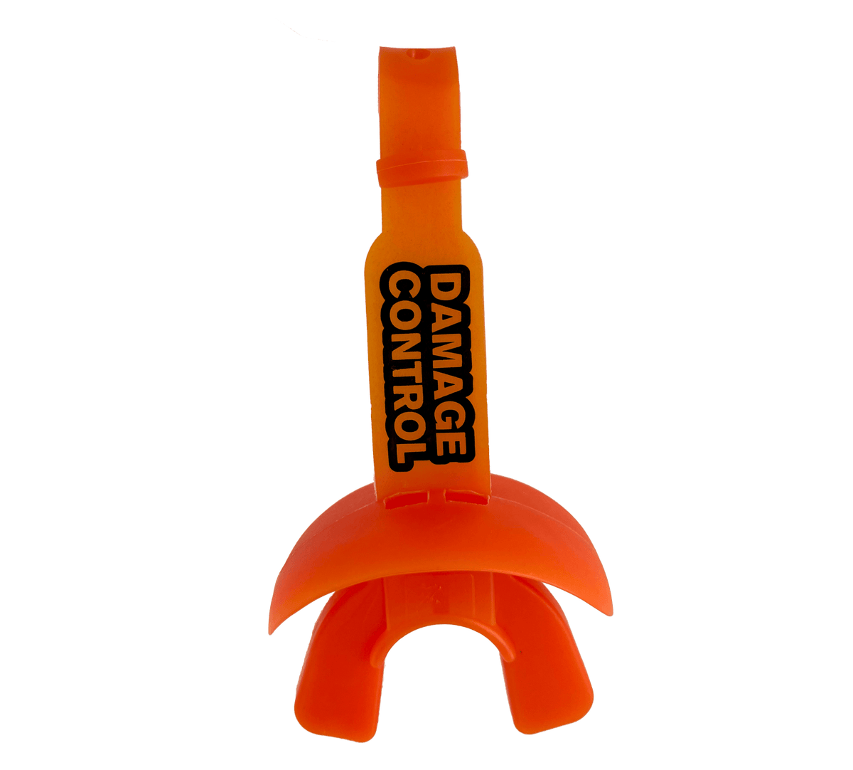 Orange Lip Guard with Permanent Strap-Damage Control Mouthguards