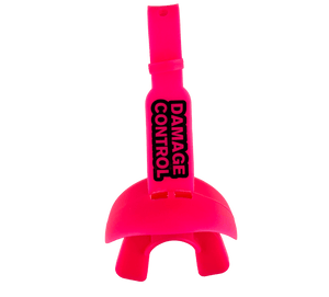 Hot Pink Lip Guard with Permanent Strap - Damage Control Mouthguards
