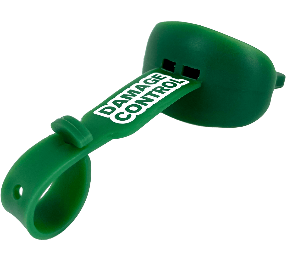 Green Lip Guard with Permanent Strap
