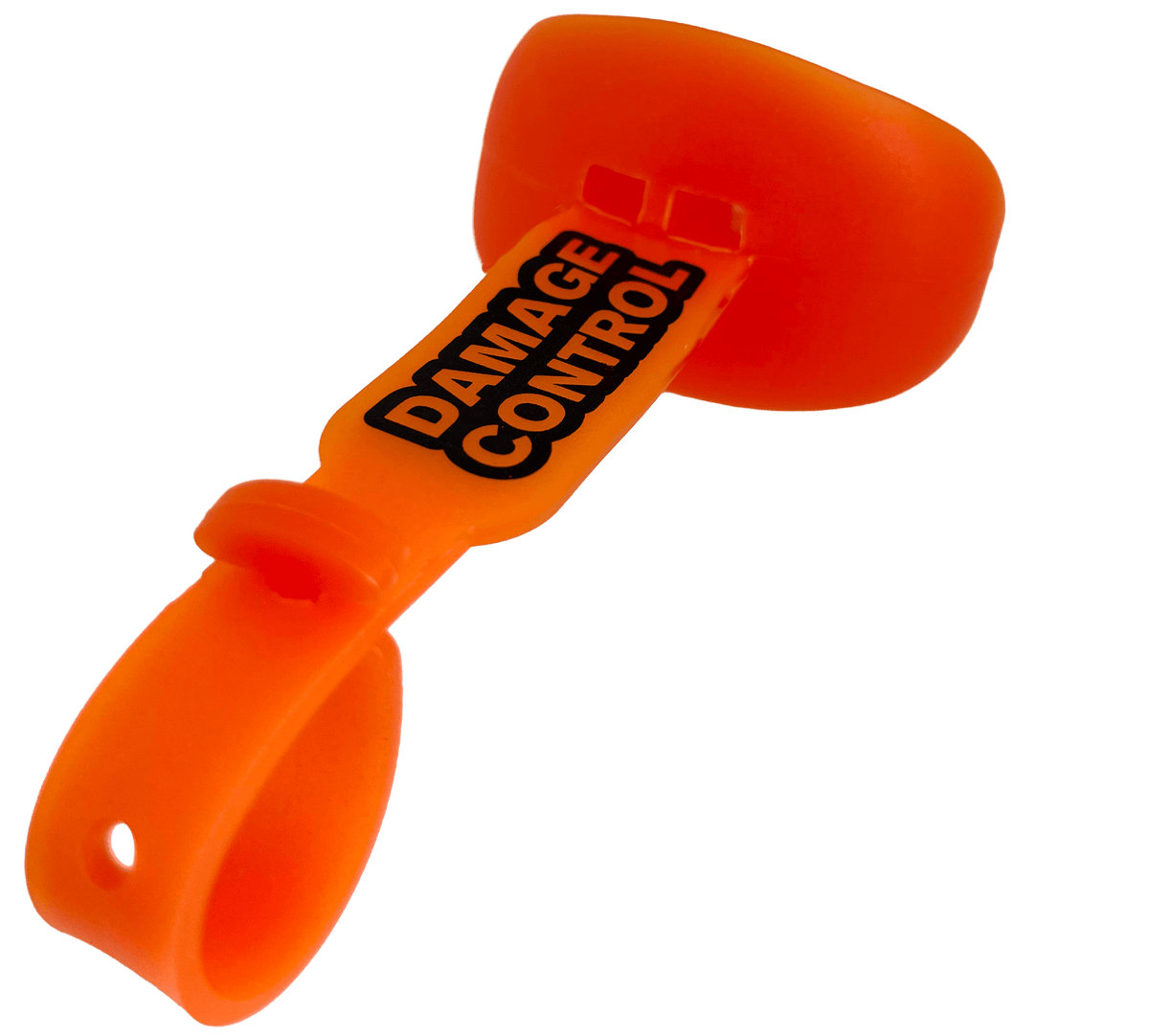 Orange Lip Guard with Permanent Strap-Damage Control Mouthguards