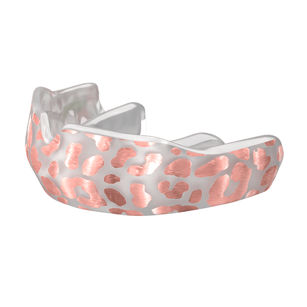 Shinny Rose Gold Leopard Custom Fit - Damage Control Mouthguards
