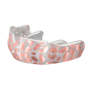 Shinny Rose Gold Leopard Custom Fit - Damage Control Mouthguards
