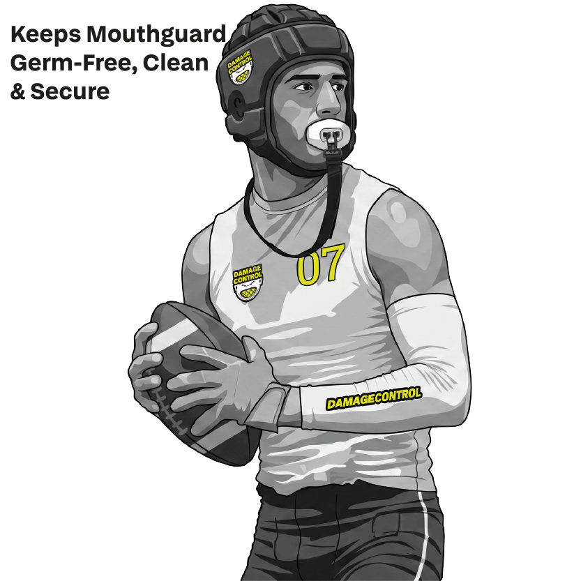 Player wearing a Safe Strap Lanyard
