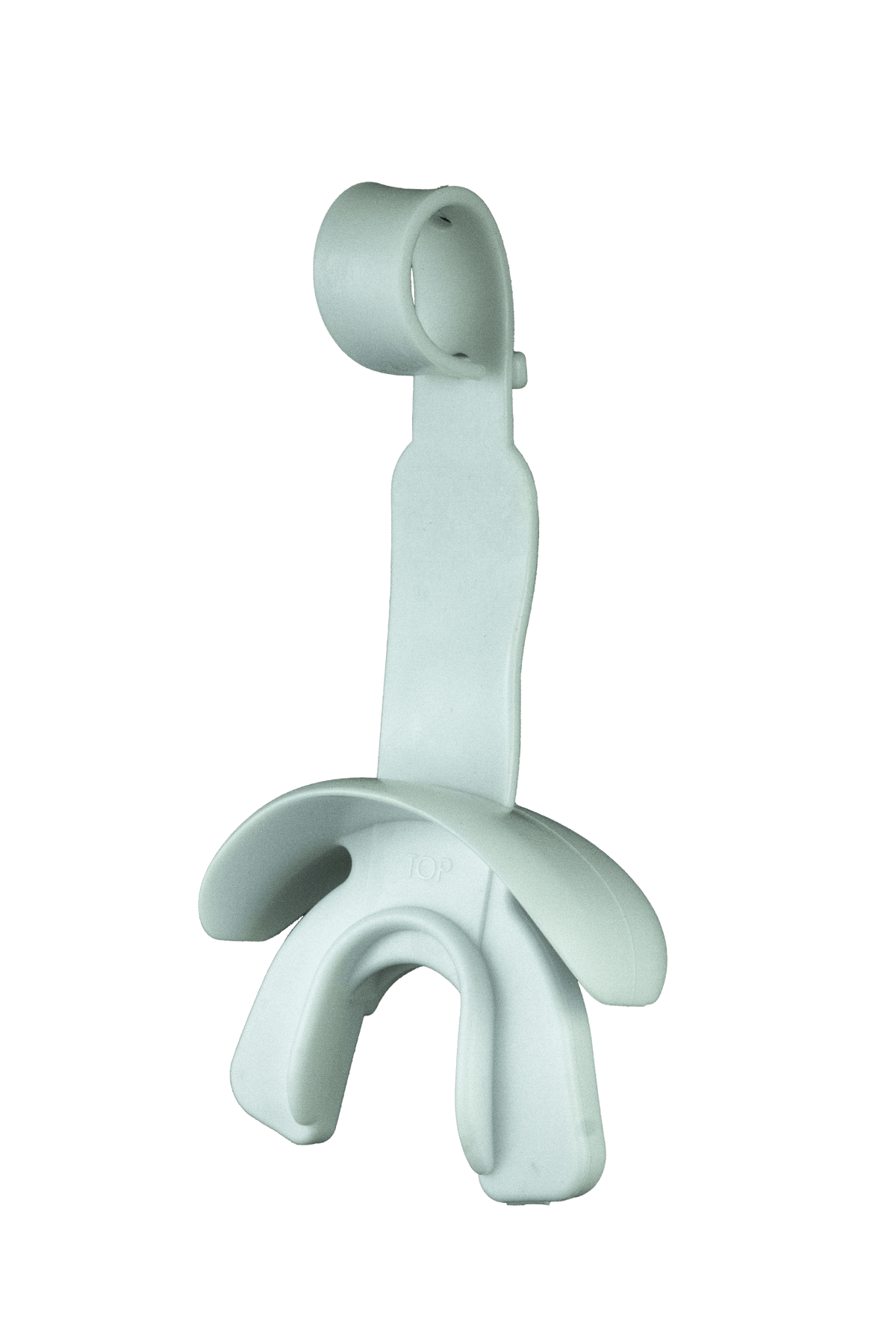 White Lip Guard with Permanent Strap - Damage Control Mouthguards