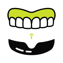 Icons displaying mouthguard customization tools
