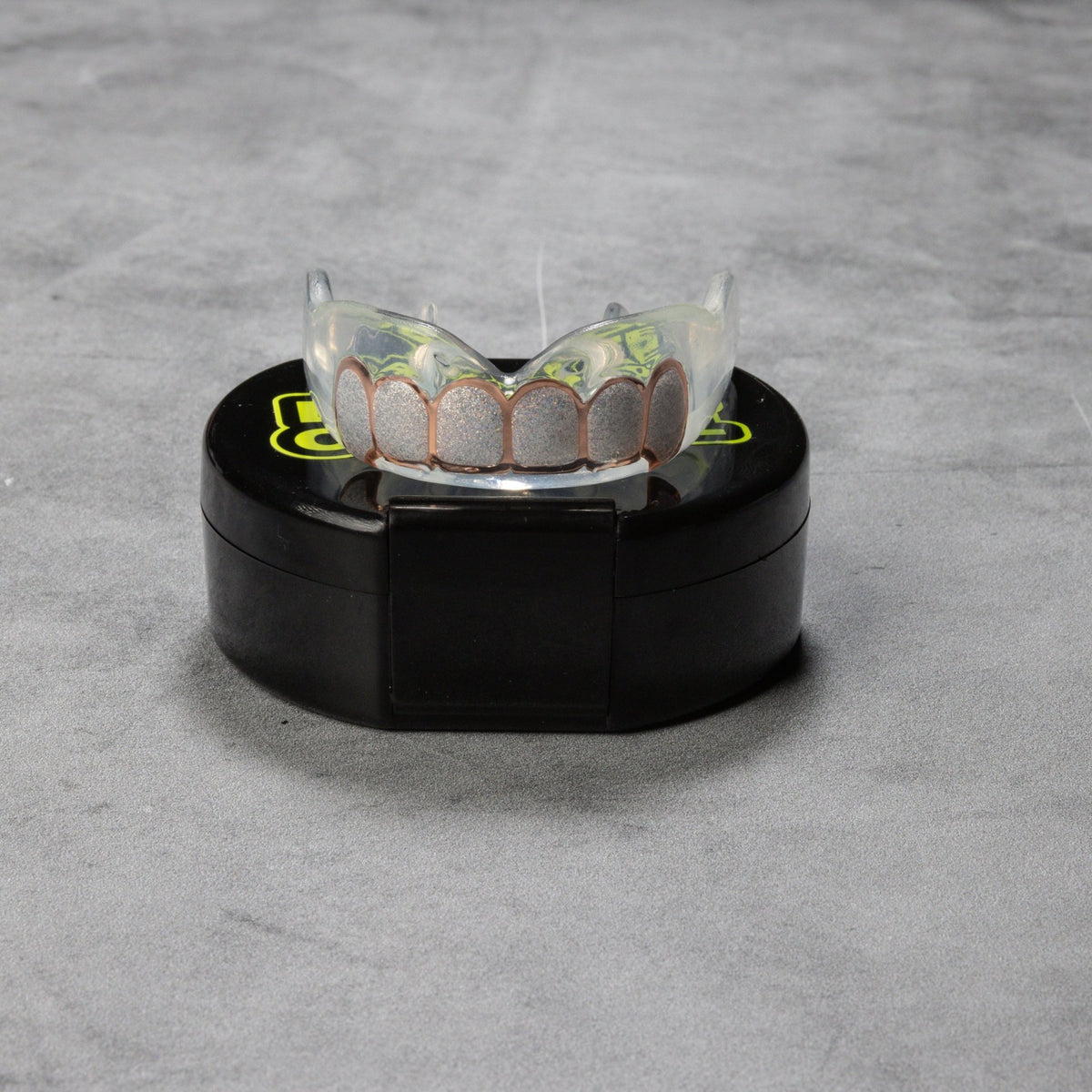 Rose Gold Diamond Grillz - Damage Control Mouthguards