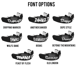 Custom Mouthguard with Text - Damage Control Mouthguards