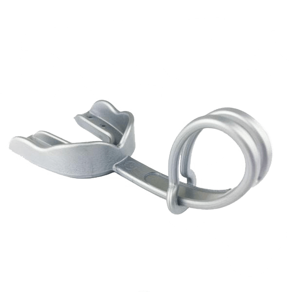 Silver Mouthpiece (EI) w/Strap - Damage Control Mouthguards