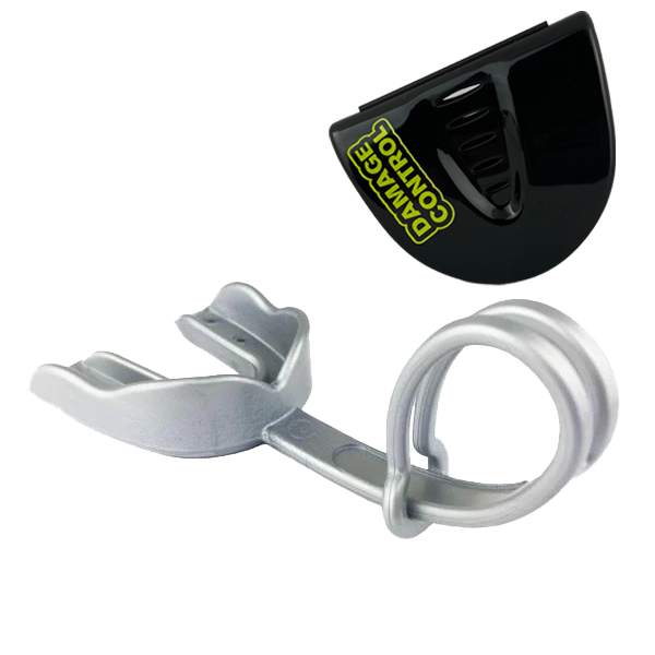 Football Mouthpiece w/Strap and Case - Damage Control Mouthguards