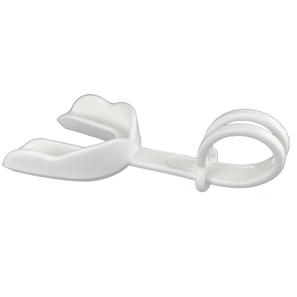 White Mouthpiece (EI) w/Strap - Damage Control Mouthguards