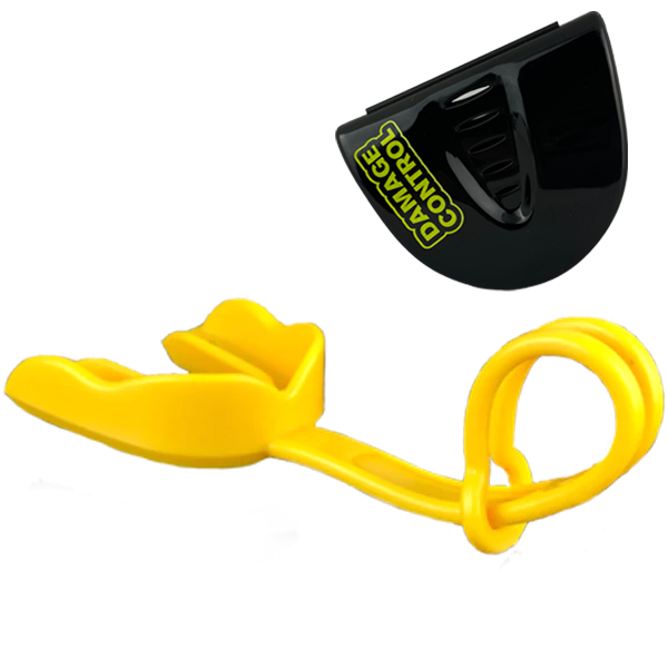 Football Mouthpiece w/Strap and Case - Damage Control Mouthguards